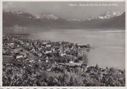 Switzerland PPC Vevey - Dents De Morcles Et Dents Du Midi Art. Perrochet Echte Real Photo Véritable Vera (2 Scans) - Morcles