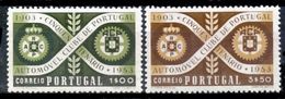 !										■■■■■ds■■ Portugal 1953 AF#782-783* Automobile Club Set (x9085BI) - Neufs