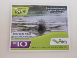 Prepaid Phonecard,Dulphin,used(small Card) - Bolivia