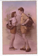 Carte Romantique COUPLE  ( Campeurs ?  Scouts ?? ) - Koppels
