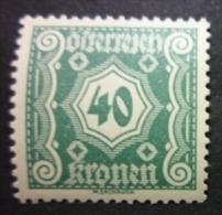 ÖSTERREICH - PORTOMARKEN 1922: Mi 116, ** MNH - KOSTENLOSER VERSAND AB 10 EURO - Portomarken