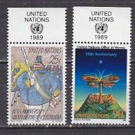 PGL - UNO ONU NEW YORK N°545/46 ** AVEC TAB - Unused Stamps