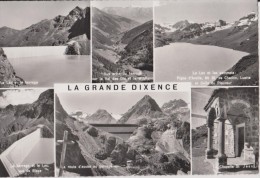 SUISSE,HELVETIA,SWISS,SWI TZERLAND,SCWEIZ,SVIZZERA, VALAIS,HEREMENCE,barrage ,grande Dixence,PHOTO MONTAGE - Hérémence