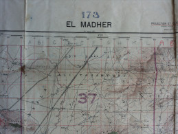 Algérie Carte Topographique EL MAHDER 1/50.000° 1957 - Topographische Karten