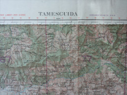 Algérie Carte Topographique TAMESCUIDA 1/50.000° 1957 - Topographische Karten