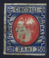 Romenia, 1869  Mi Nr 25 Used , - 1858-1880 Moldavië & Prinsdom