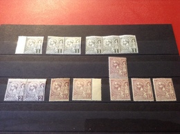 Briefmarken 6 Mal 1 Cent, 2 Mal 2 Cent, 2 Mal 10 Cent, 4 Mal 15 Cent Fürst Albert I. Monaco - Unused Stamps