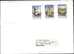 Mailed Cover (letter) Big Things 2007 From Australia To Bulgaria - Cartas & Documentos