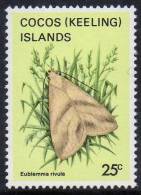 Cocos (Keeling) Islands 1982 Butterflies & Moths 25c MNH  SG 89 - Cocos (Keeling) Islands