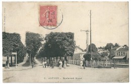 Delcampe - Cpa: 92 ANTONY Boulevard Muret (animé, Gare, Passage à Niveau) 1906 N° 6 - Antony