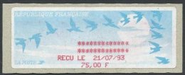 FRANCE - Reçu De 75 F. Du 21-07-1993 - 1990 Type « Oiseaux De Jubert »