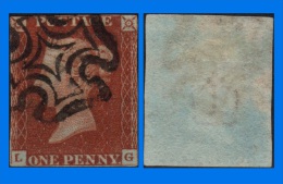 GB 1841-0106, QV 1d Red-Brown Letters L-G SG8 Plate 15 (Spec BS4d), MC Cancel - Gebruikt