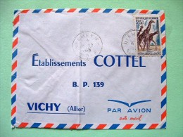 Niger 1959 Cover To France - Giraffe - Brieven En Documenten