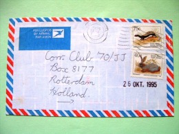 South Africa 1995 Cover To Holland - Animals Rabbit Poecilogale - Cartas & Documentos