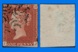 GB 1841-0112, QV 1d Red-Brown Letters F-J SG8, MC Cancel - Gebraucht