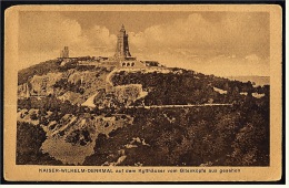 Kaiser-Wilhelm Denkmal Auf Dem Kyffhäuser Vom Gitenkopfe Aus Gesehen  -  Ansichtskarte Ca.1924    (3602) - Kyffhaeuser