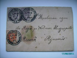 1897 SOUTH SHIELDS  TO RUSSIA  ,  OLD COVER, 0 - Storia Postale