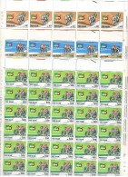 E7 - Italia 1967 CICLISMO I Tre Fogli Da 50 Ripiegati :   ***  MNH . - Full Sheets