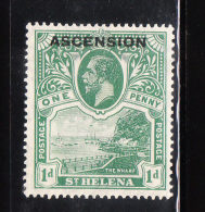 Ascension 1922 Overprinted 1p Mint - Ascensione