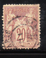 France 1876-78 Peace & Commerce 20c Used - 1876-1878 Sage (Type I)