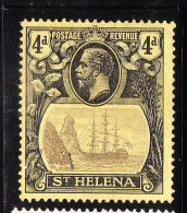 St Helena 1922-27 Badge Of The Colony 4p Used - Sainte-Hélène