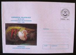 ROUMANIE Grottes, PETROSANI Laboratorul De Masini Miniere Entier Postal Neuf Emis En 1998. - Altri & Non Classificati