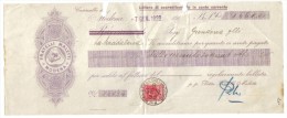 Fratelli Maletti Modena Lettera Di Accreditamento In Conto Corrente Doc.022 - Chèques & Chèques De Voyage