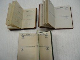 3 Agendas De Poche - Tamaño Pequeño : ...-1900