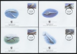 Nat334fb WWF FAUNA WALVIS BLUE WHALE BLAUWAL MAMMALS MARINE LIFE BRITISH ANTARCTIC TERRITORY 2003 FDC´s - FDC