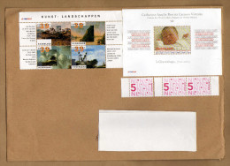 Enveloppe Cover Brief Avec Bloc Catharina-Amalia Beatrix Carmen Victoria - Lettres & Documents