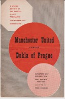 Official Football Programme MANCHESTER UNITED - DUKLA PRAGUE  European Cup ( Pre - Champions League ) 1957 1st Round - Abbigliamento, Souvenirs & Varie