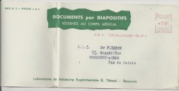 Diapositive, Document, Réservé, Médecin, Classe Ouverte - EMA Havas, Enveloppe Complète, Pli Vertical  (N341) - Photographie