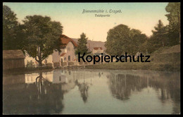 ALTE POSTKARTE RECHENBERG-BIENENMÜHLE TEICHPARTIE 1908 ERZGEBIRGE TEICH SACHSEN An Doerenkamp Postcard AK Ansichtskarte - Rechenberg-Bienenmühle