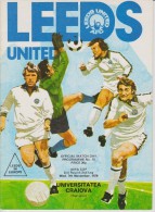 Official Football Programme LEEDS UNITED - UNIVERSITATEA CRAIOVA Rumania UEFA CUP 1979 2nd Round - Abbigliamento, Souvenirs & Varie