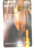 Greece - Limestone Cave - Grotte - Tropfsteinhöhle - Höhle - Chip Card - Bergen