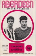 Official Football Programme ABERDEEN - JUVENTUS UEFA CUP 1971 2nd Round RARE - Abbigliamento, Souvenirs & Varie