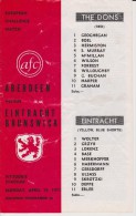 Official Football Programme ABERDEEN - EINTRACHT BRUNSWICK Friendly Match 1971 - Abbigliamento, Souvenirs & Varie