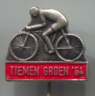 Cycling, Bike, Bicycles - TIEMEN GROEN 1964, Netherlands,  Old Pin, Badge - Radsport