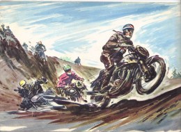 Castrol Achievements  -  1956  -  Illustrated By Gordon Horner - Transportation
