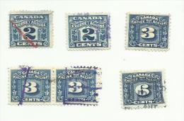 Canada  Lot Fiscaux - Steuermarken