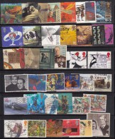 40 Fine Used Commemerative. Great Britain, GB, Topic Christmas, Animal, Bird, Transport, Royal, Cartoon, Etc., - Collections