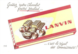 Goutez Notere Chocolat Fourré Praliné LANVIN - Cocoa & Chocolat