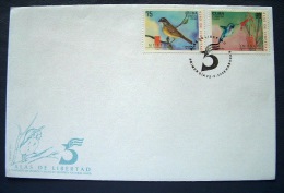 Cuba 2008 FDC Cover - Birds Hummingbird Flower - Brieven En Documenten