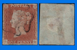 GB 1841-0118, QV 1d Pale Red-Brown Letters L-D SG9, MC Cancel - Oblitérés