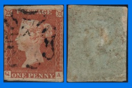 GB 1841-0119, QV 1d Pale Red-Brown Letters Q-A SG9, MC Cancel - Gebraucht