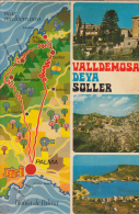 BF22919 Valldemosa Deya Soller Map Cartes Geographiques  Spain Front/back Image - Altri & Non Classificati