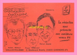 CPM CHENOVE     COLLEC CYCLISME   VOEUX DE LA REDACTION  POUR 1986 - Chenove