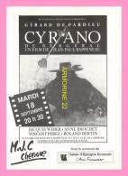 CPM CHENOVE    CYRANO A La MJC  Le 18 Septembre 1990 - Chenove