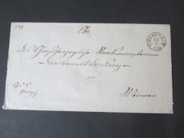 Altdeutschland Thurn Und Taxis Beleg Stempel Vieselbach 12.2.1861 Vorphila, Toller Beleg!!! Mit Siegel. - Storia Postale