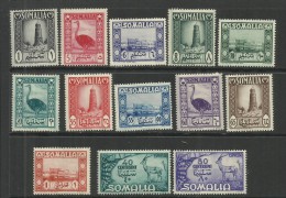 SOMALIA AFIS 1950 SOGGETTI AFRICANI SERIE COMPLETA COMPLETE SET MNH - Somalia (AFIS)